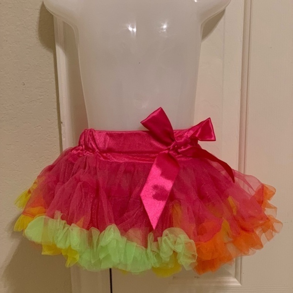 Beautiful multicolored toddler girl tu tu skirt 1T